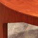 Wooden side table with vintage 70s