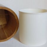 Vintage varnished solid blond wood box