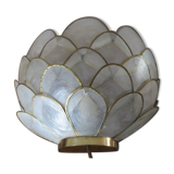 Mother-of-pearl wall " lotus flower " 70s 80s