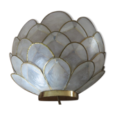 Applique en nacre " fleur de lotus " années 70/80