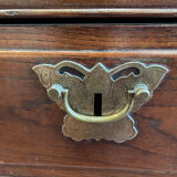 Ancien bureau en bois d'orme, époque Qing du XIXème siècle, ouvrant en façade par 4 tiroirs