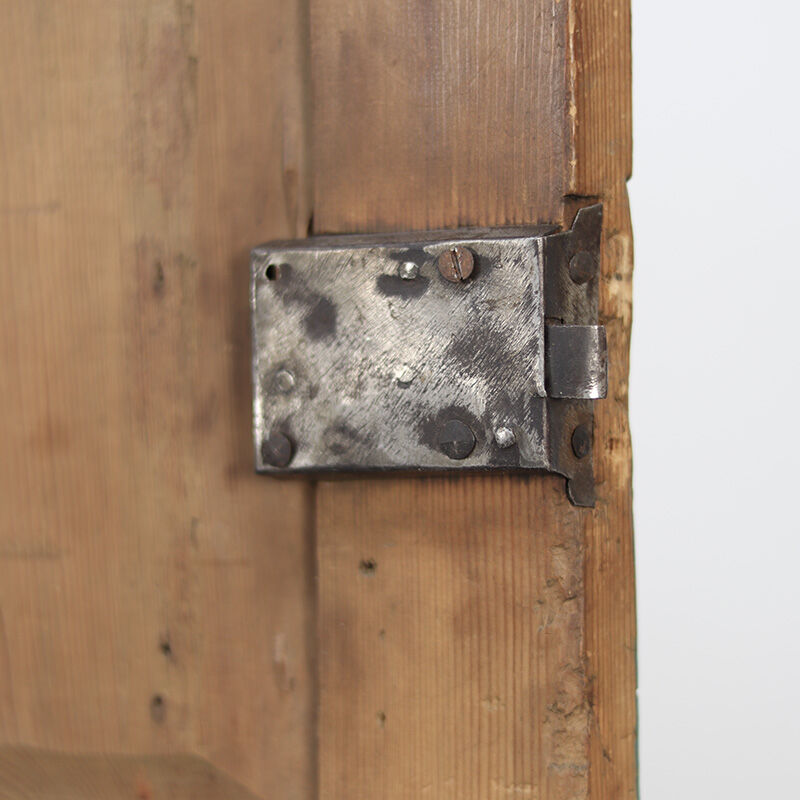 Swedish Gustavian Folk Art Painted Corner Cabinet / Cupboard