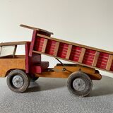 Wooden dump truck from the famous french brand dejou