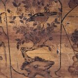 Panel Silkscreened wood China 19th
