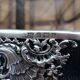 Victorian English box/box with solid silver corners