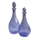 2 crystal glass bottles by Pasabahce