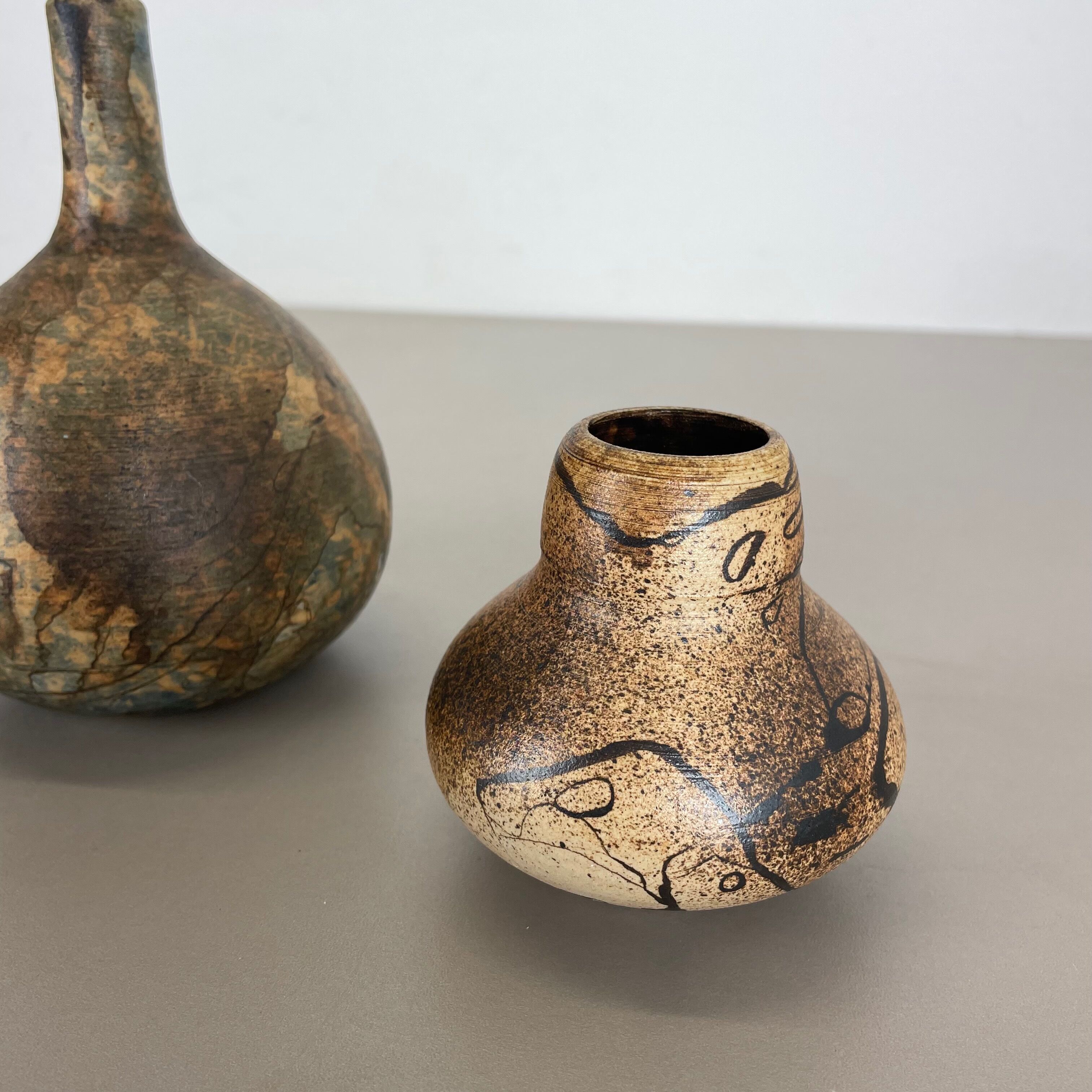 Set of 3 Studio Pottery Sculptural Objects Gerhard Liebenthron, Germany, 1970s