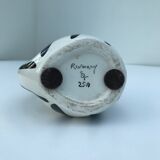 Black and white vase signed revernay