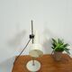 Wit metalen bureaulamp, tafellamp