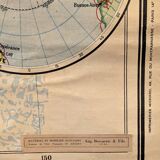 Vintage political wall map, school map 1961 (large format)