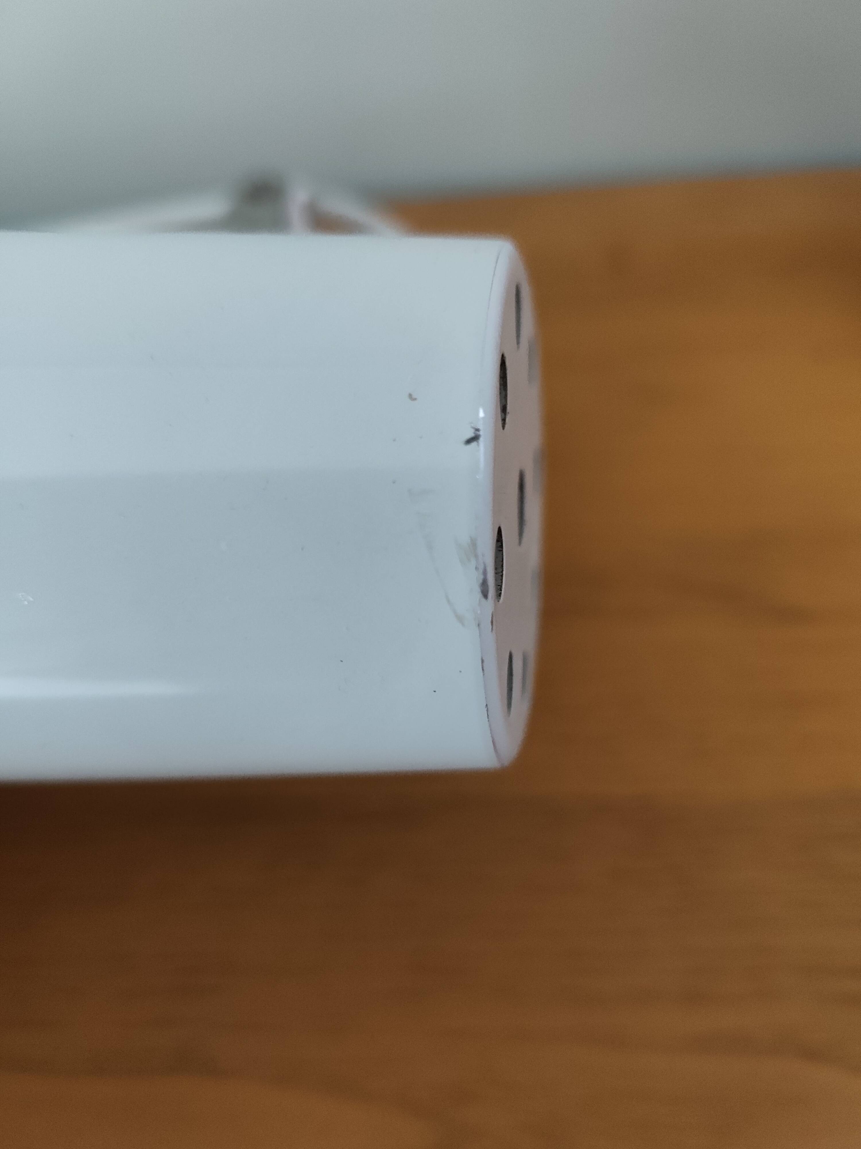 White articulated desk lamp