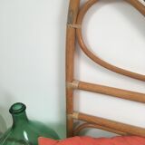 Vintage rattan headboard