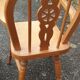 2 solid wood children's armchairs