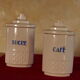 Pots à café et sucre en faïence