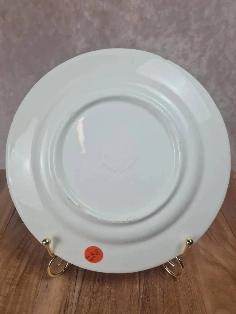 Vintage Italian plate country decor pink – Ceramica Quadrifoglio