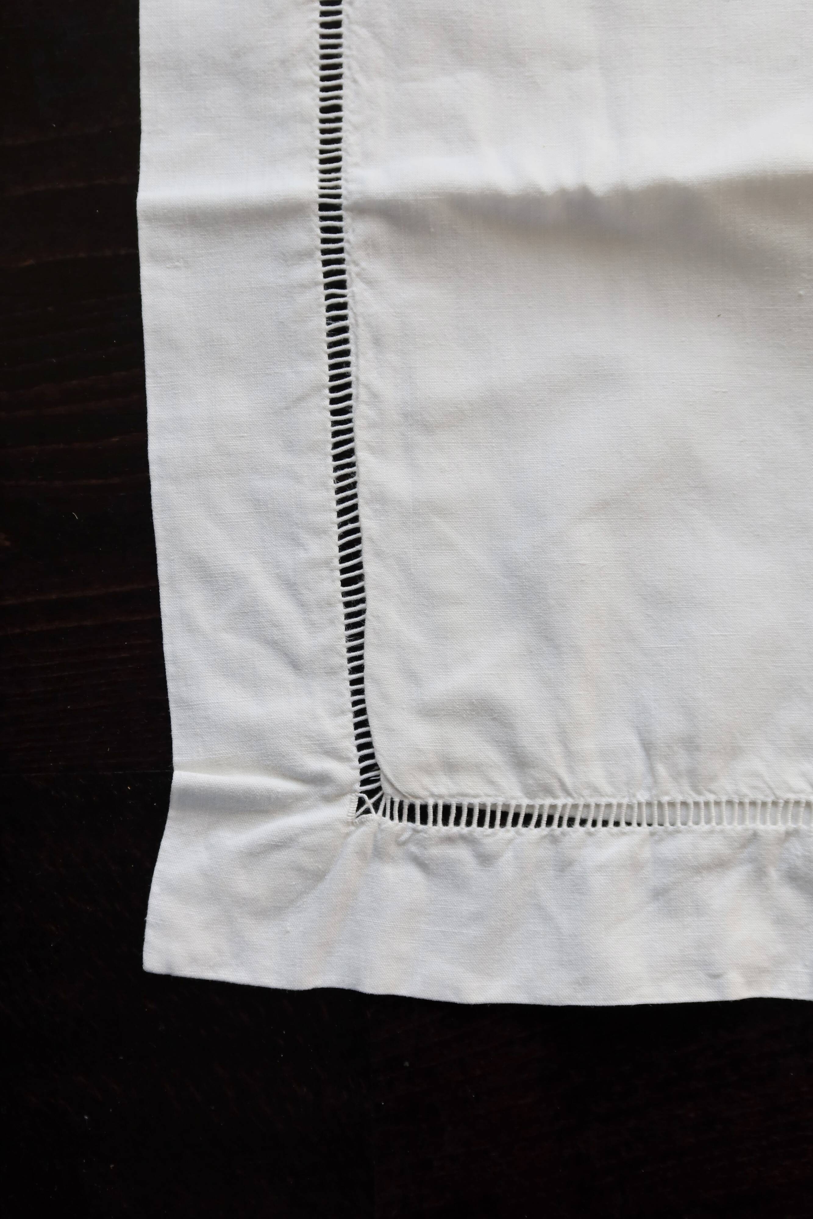 Antique embroidered pillowcase