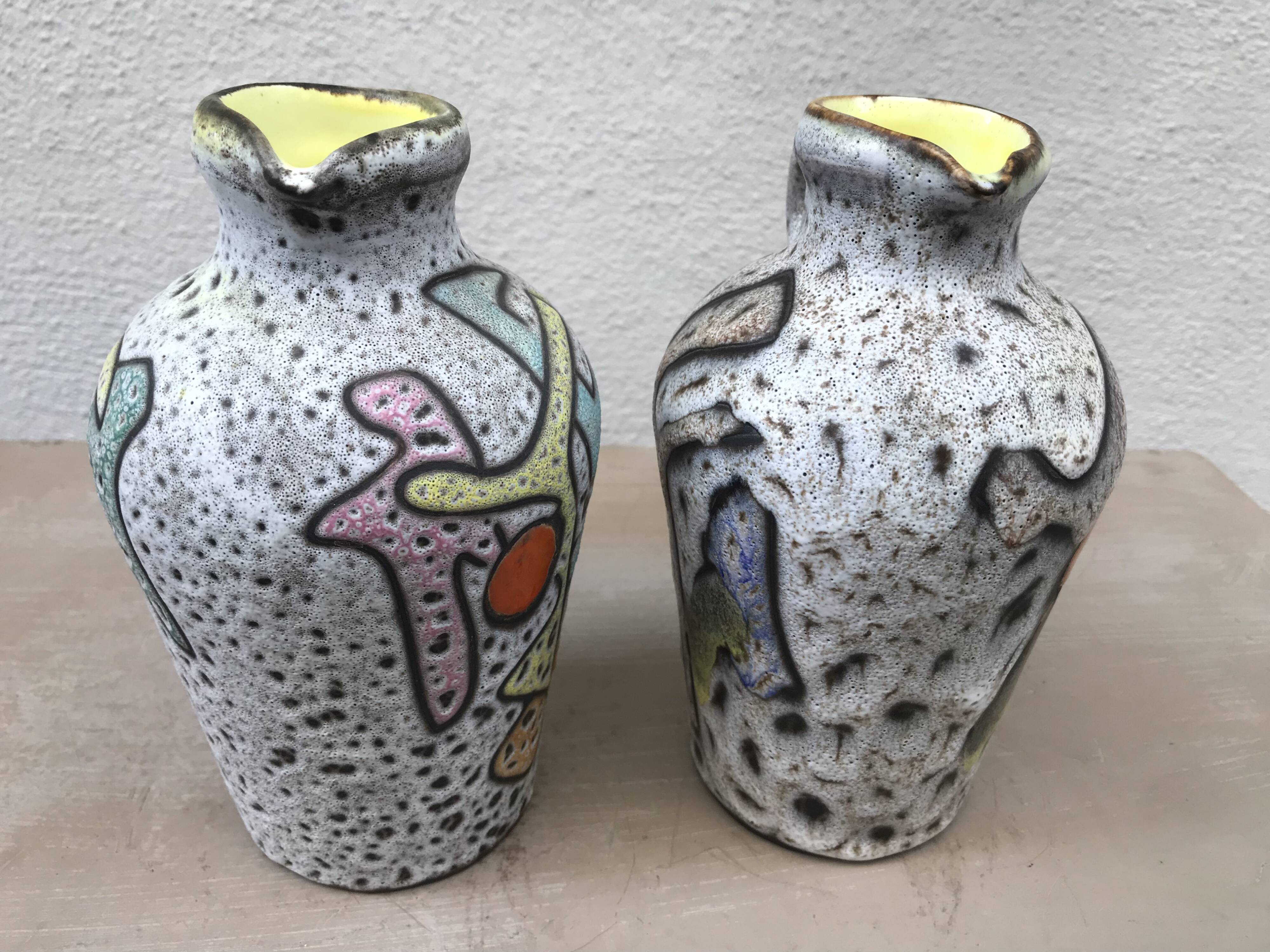 Paire de vases, pichets Marius Bessone