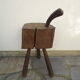 Antique wooden milking stool