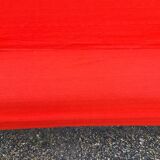 Vintage sofa red and black fabrics