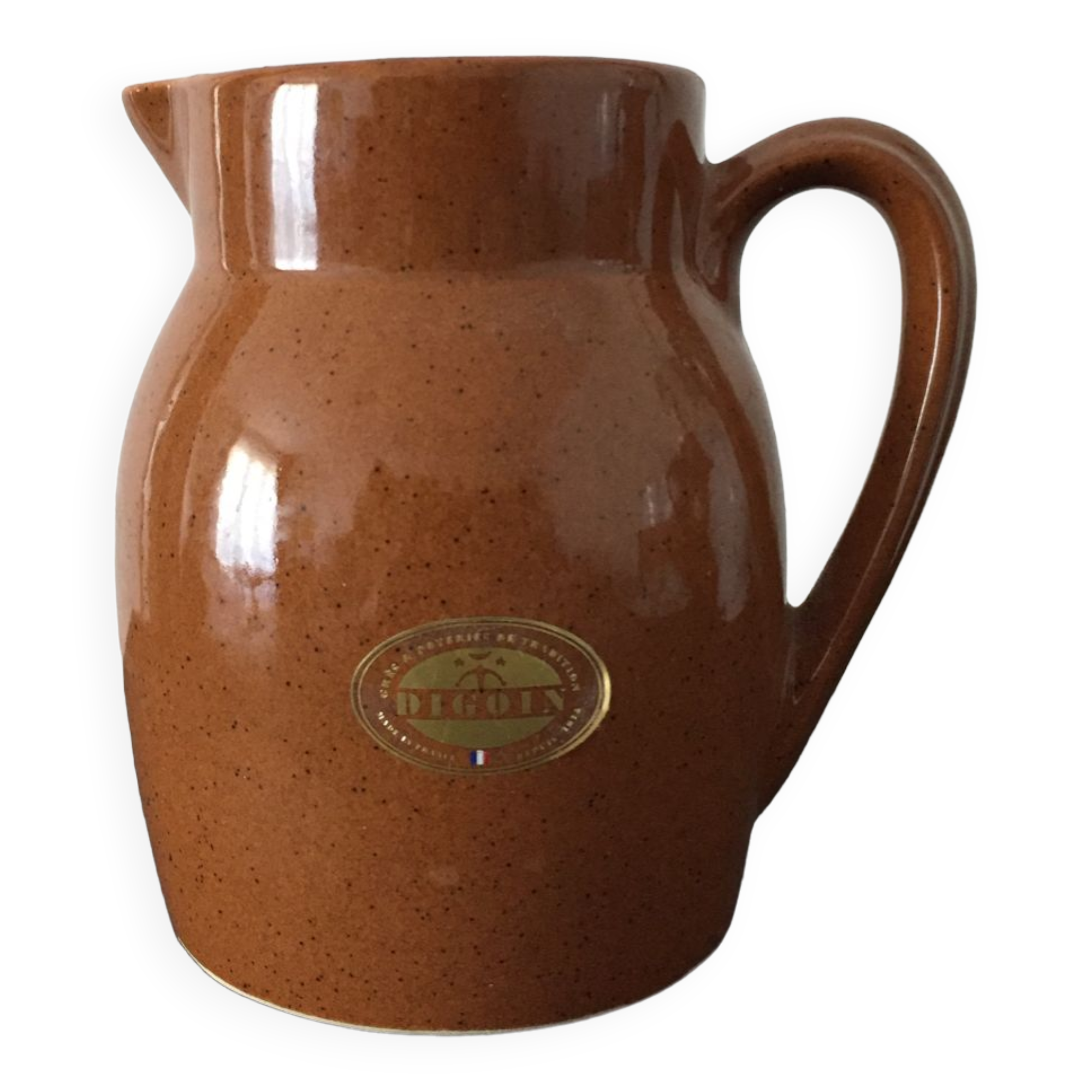 Vintage digoin jug water pitcher