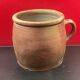 Very large stoneware grease pot Salting tub, folk art - H 20 cm