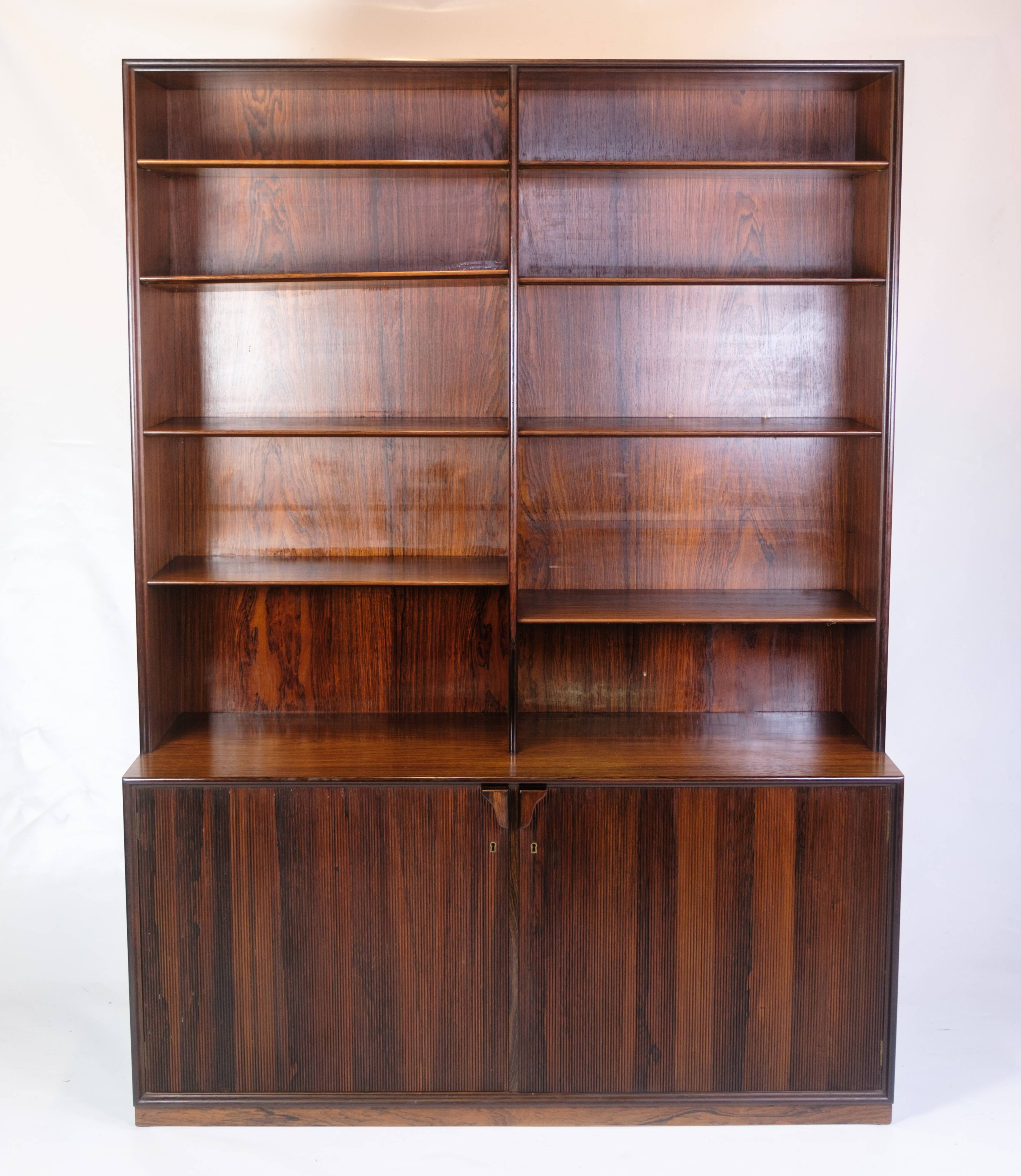 Bookcase Made In Rosewood By Frode Holm From 1960s