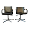 Pair of matteo grassi office chairs, carol model