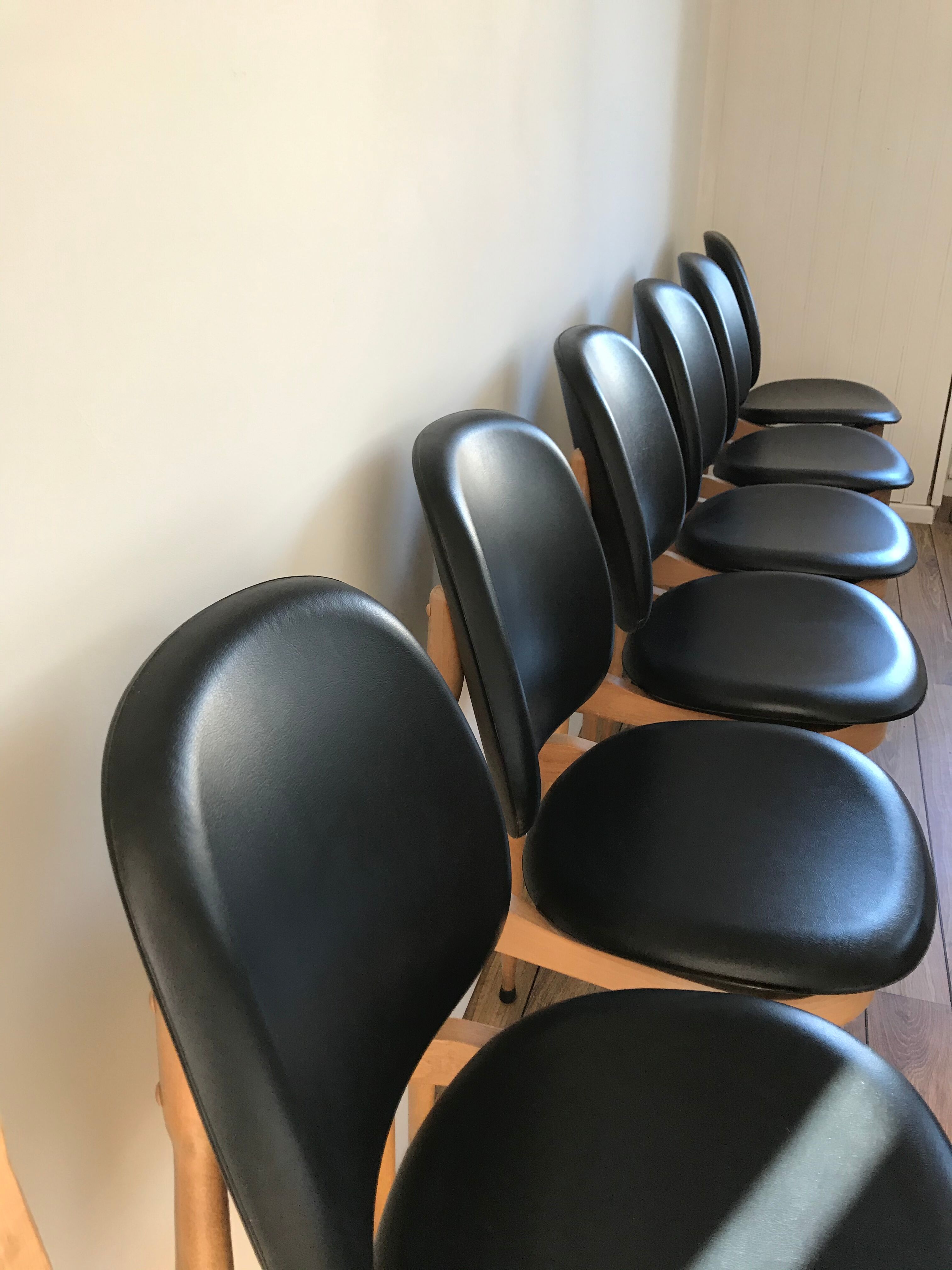 Lot of 6 chairs Baumann model pegasus