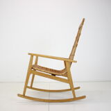 Mid-century rattan rocking chair, 1960's
