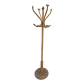 Vintage 1970s rattan parrot coat rack