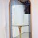 Vintage Floor Mirror with Console Table from Cristal Art, Italy, 1960s
