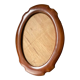 Oval mahogany picture frame
