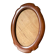 Oval mahogany picture frame