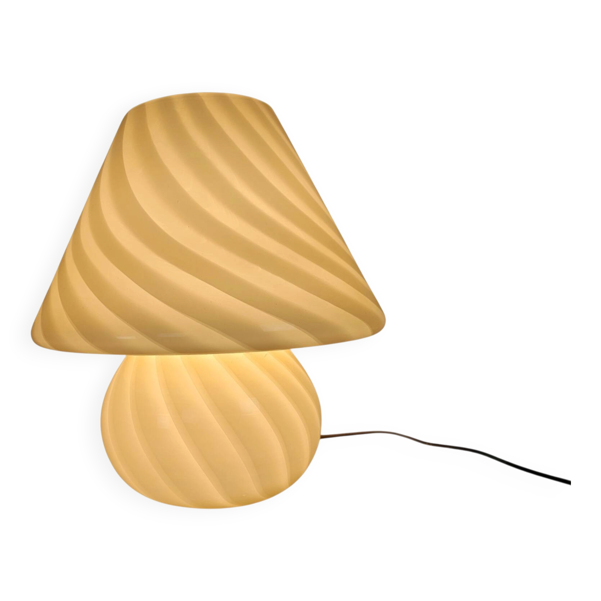 XL - Murano - Vetri- Venini - mushroom lamp - spiral lamp - Swirled Glass l