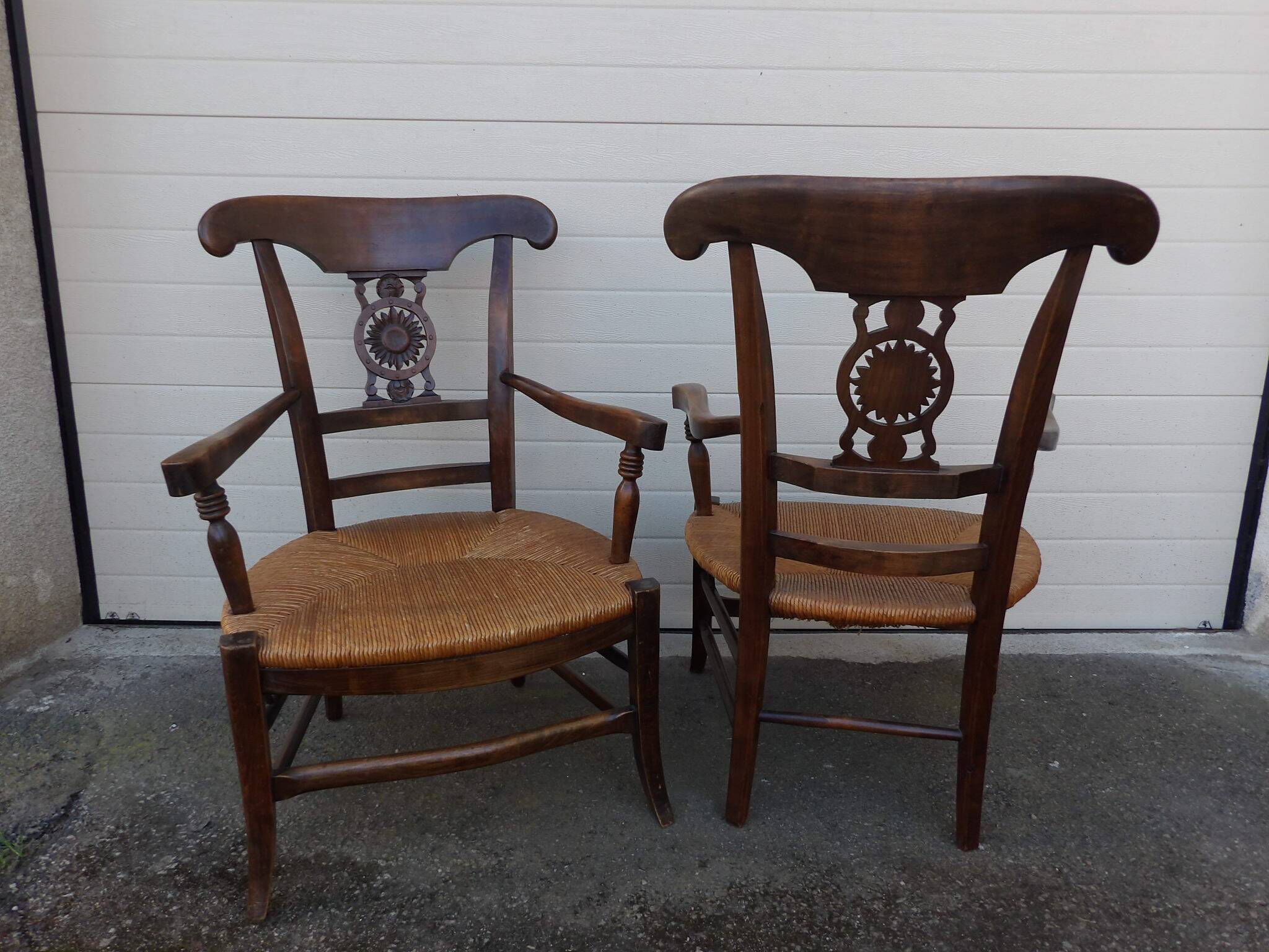 Paire de fauteuils Provençaux