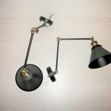 Pair of 2-arm industrial-style appliques