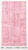 4x7 Soft Pink Vintage Patchwork Rug 225x123Cm