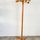 Pine coat rack attributed to Reiner Daumiller, 1970s/1980s