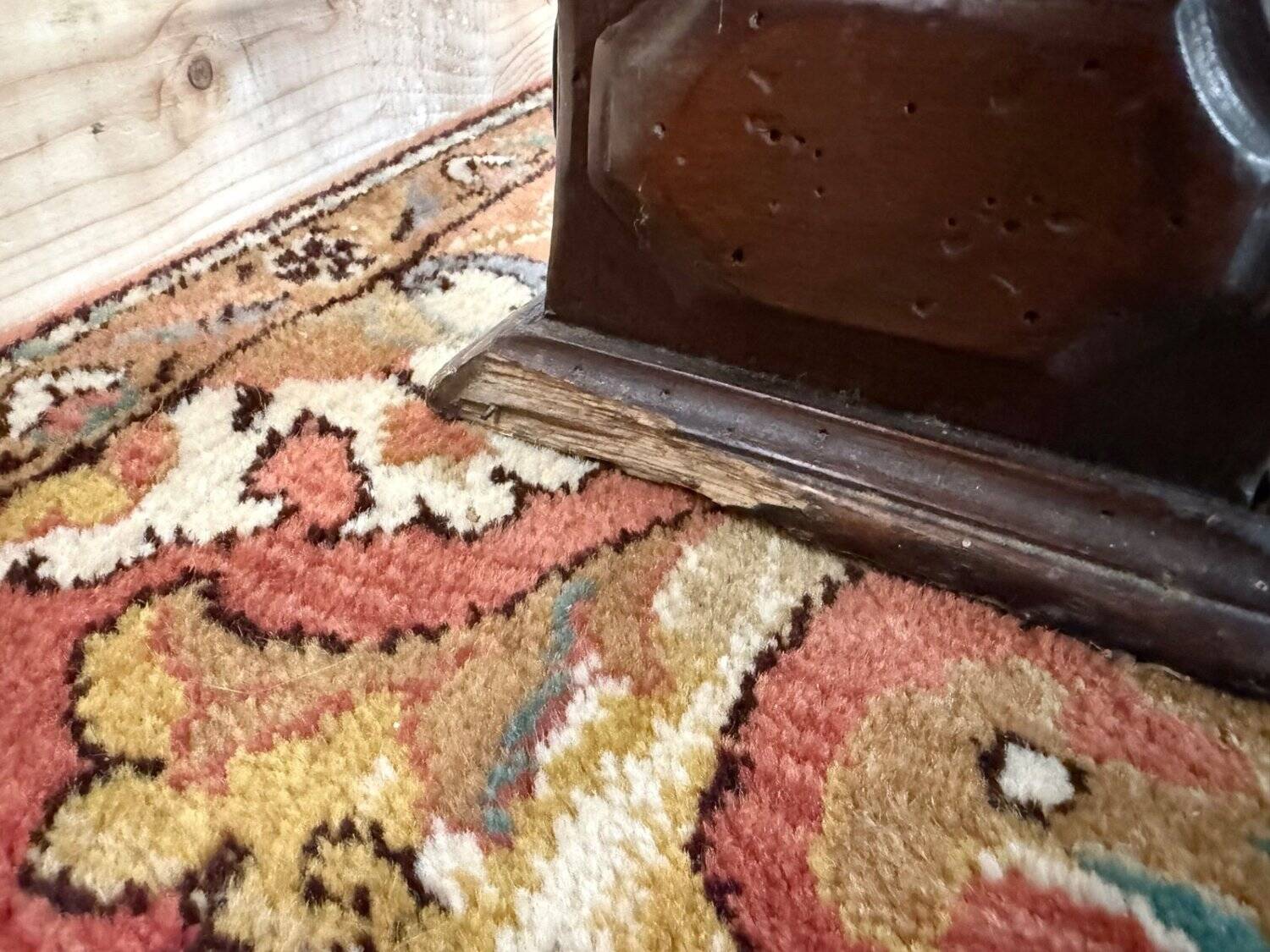 Louis XVI solid walnut dining table