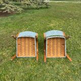 Pair of Steiner Bow Wood armchairs from 1950.