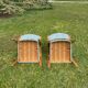 Pair of Steiner Bow Wood armchairs from 1950.