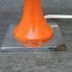 Vintage bedside lamp design orange 1960