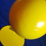 Chrome ball lamp and yellow metal