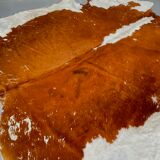 Caramel cowhide carpet