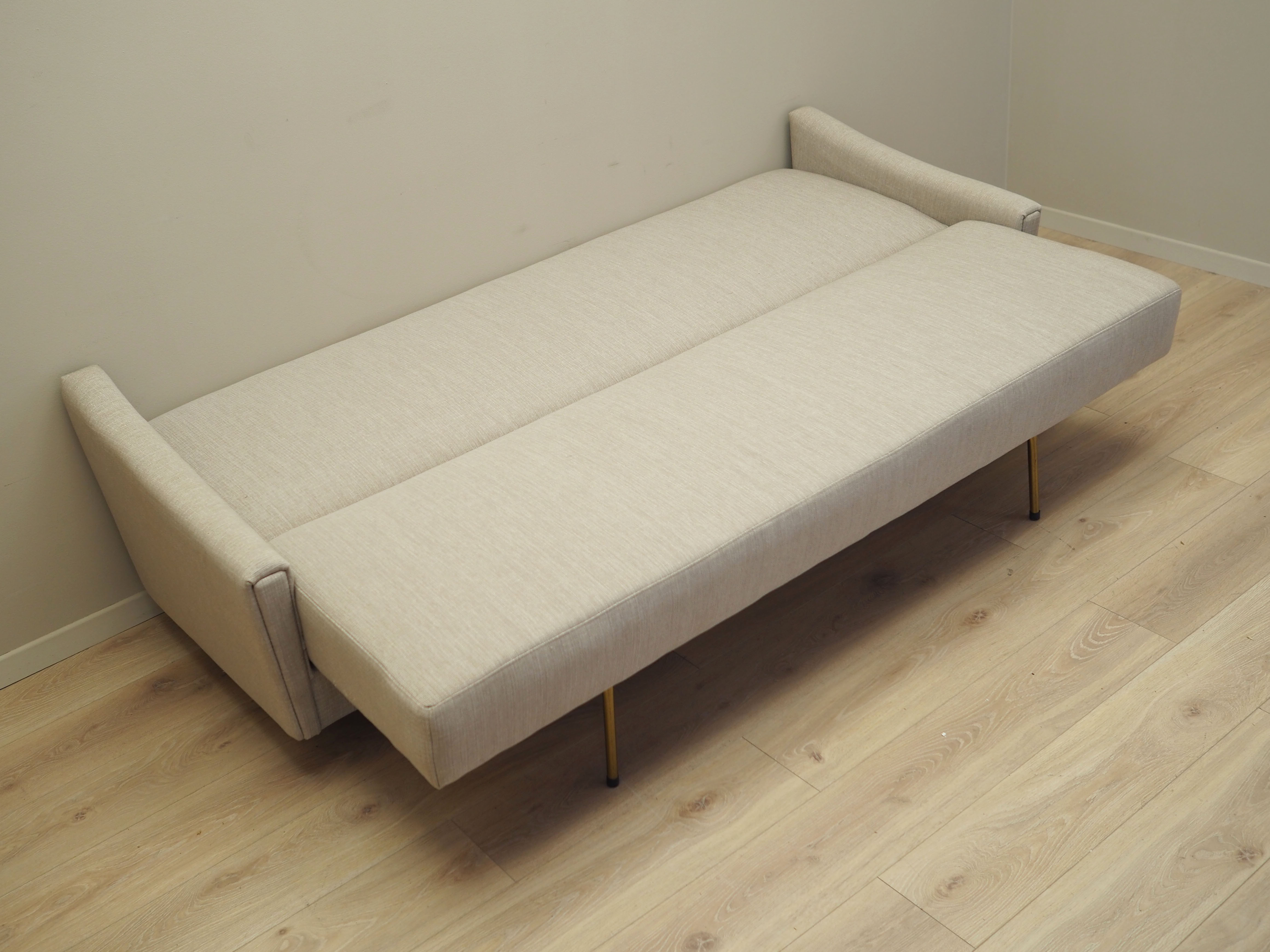 Beige sofa bed, Danish design, 1970s, production: Denmark