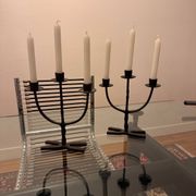 Paire de chandeliers Brutalistes