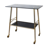 Vintage black and gold service