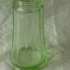 Glass shaker with faceted glass, uranium colour