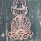 Cast iron garden pipe holder