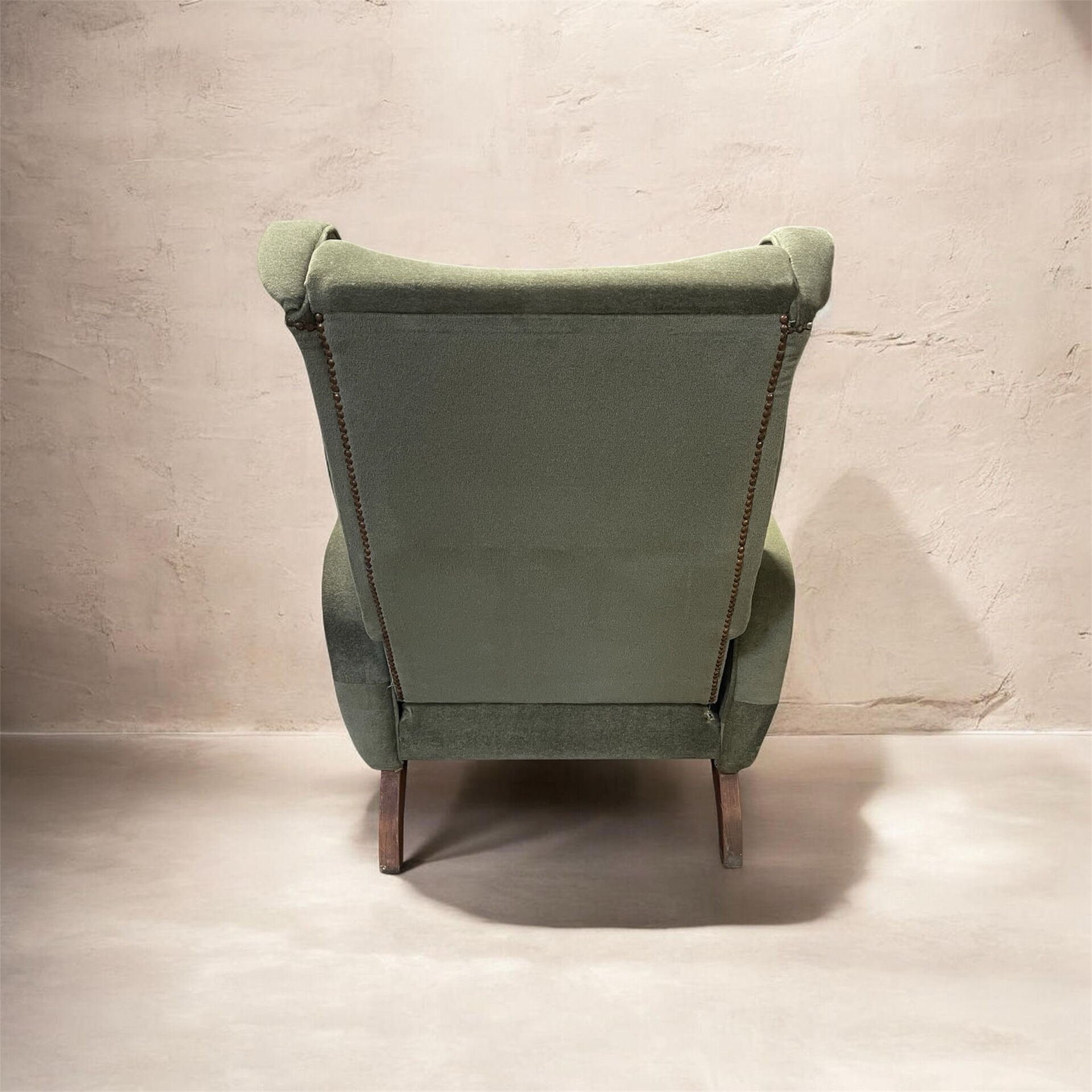 Green reclining armchair, 1950s
